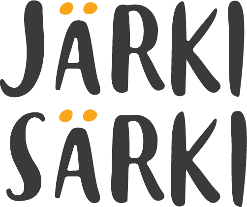 jarki sarki stacked logo - grayorange